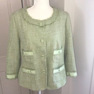 Charter Club size 14 lime green jacket